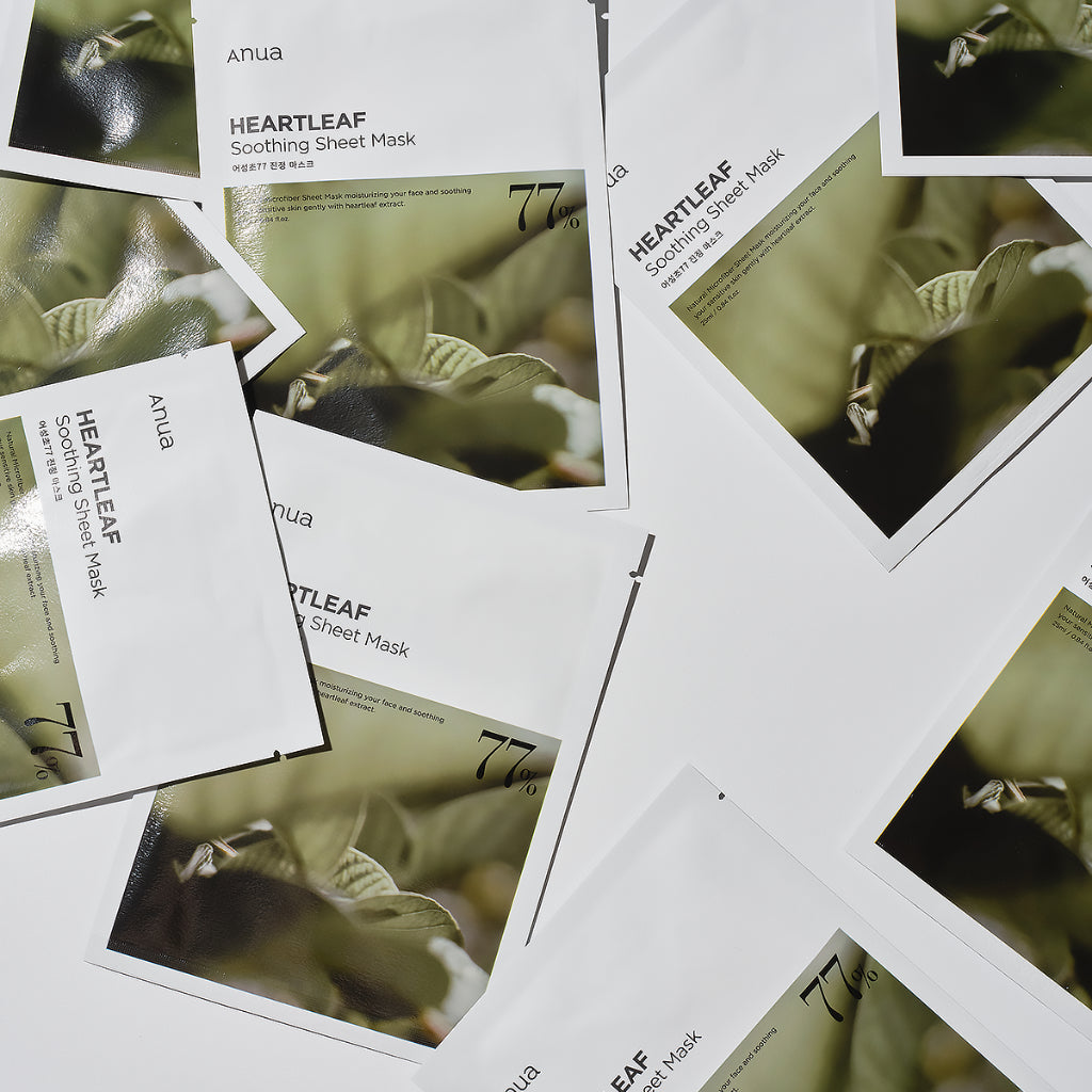 Sheet Masks (Heartleaf / TXA / Rice / Peach / Retinol / Catechin)