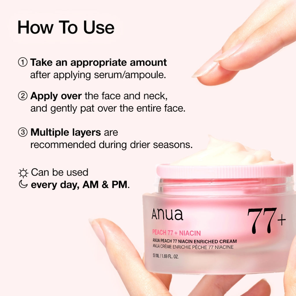 Peach 77 Niacin Enriched Cream
