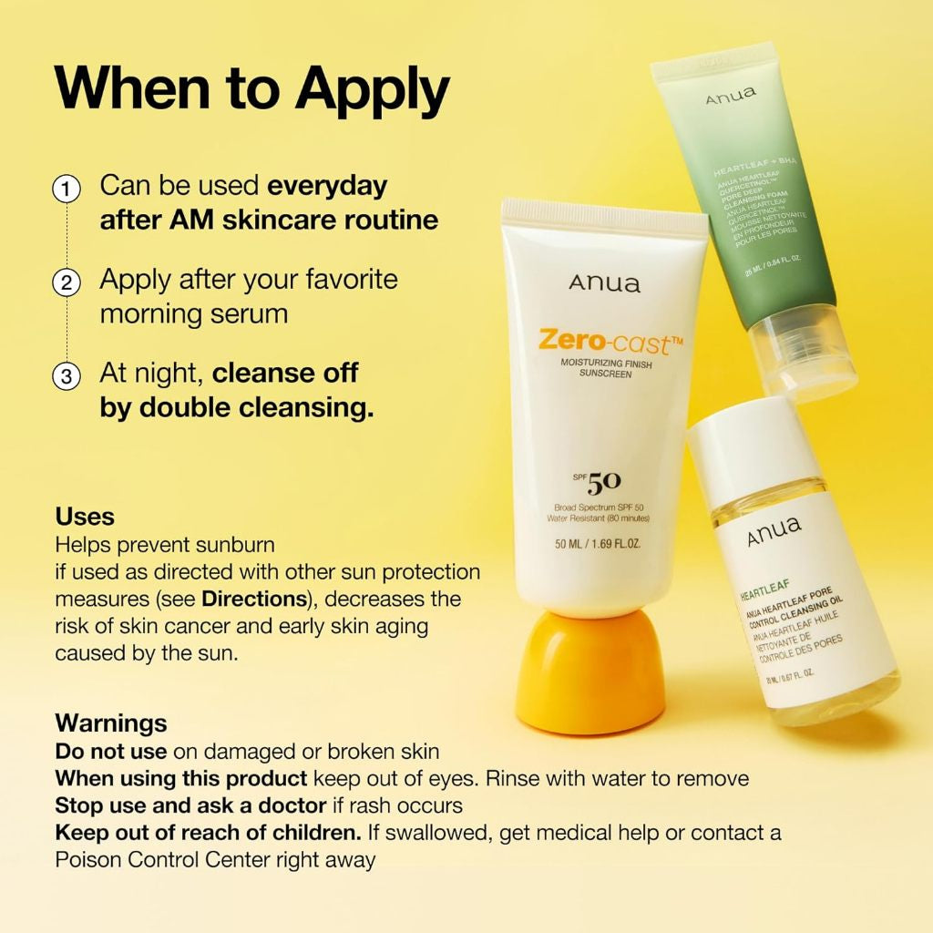 Zero-cast Moisturizing Finish Sunscreen