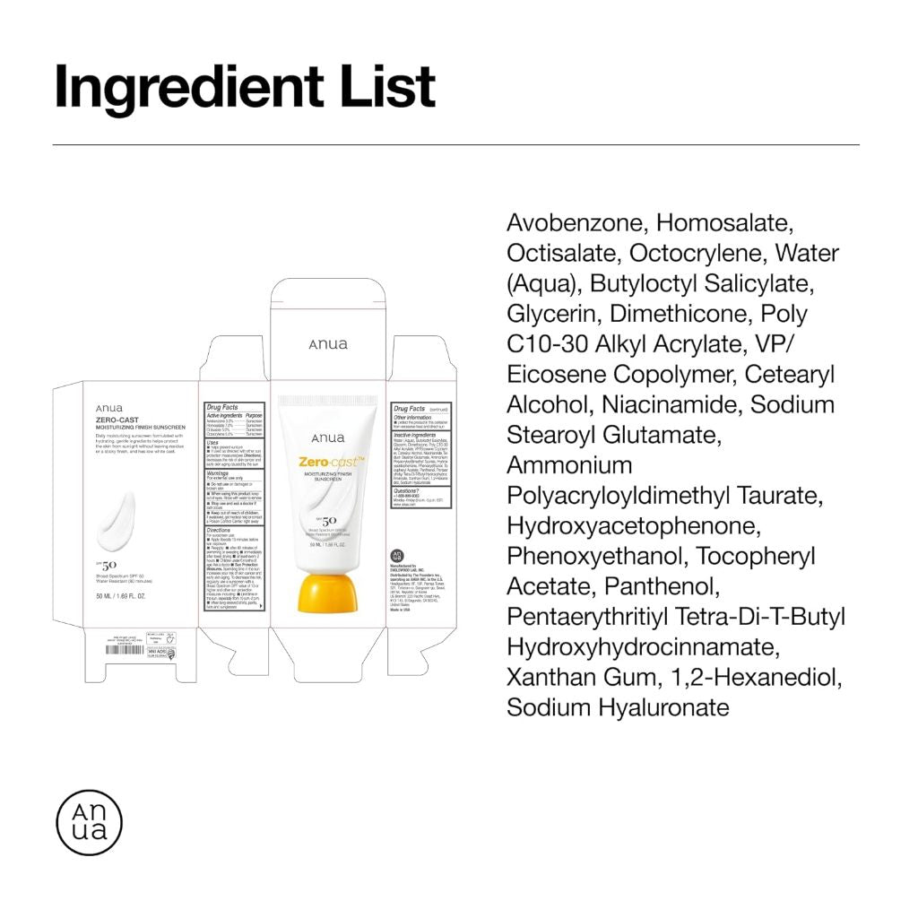 Zero-cast Moisturizing Finish Sunscreen