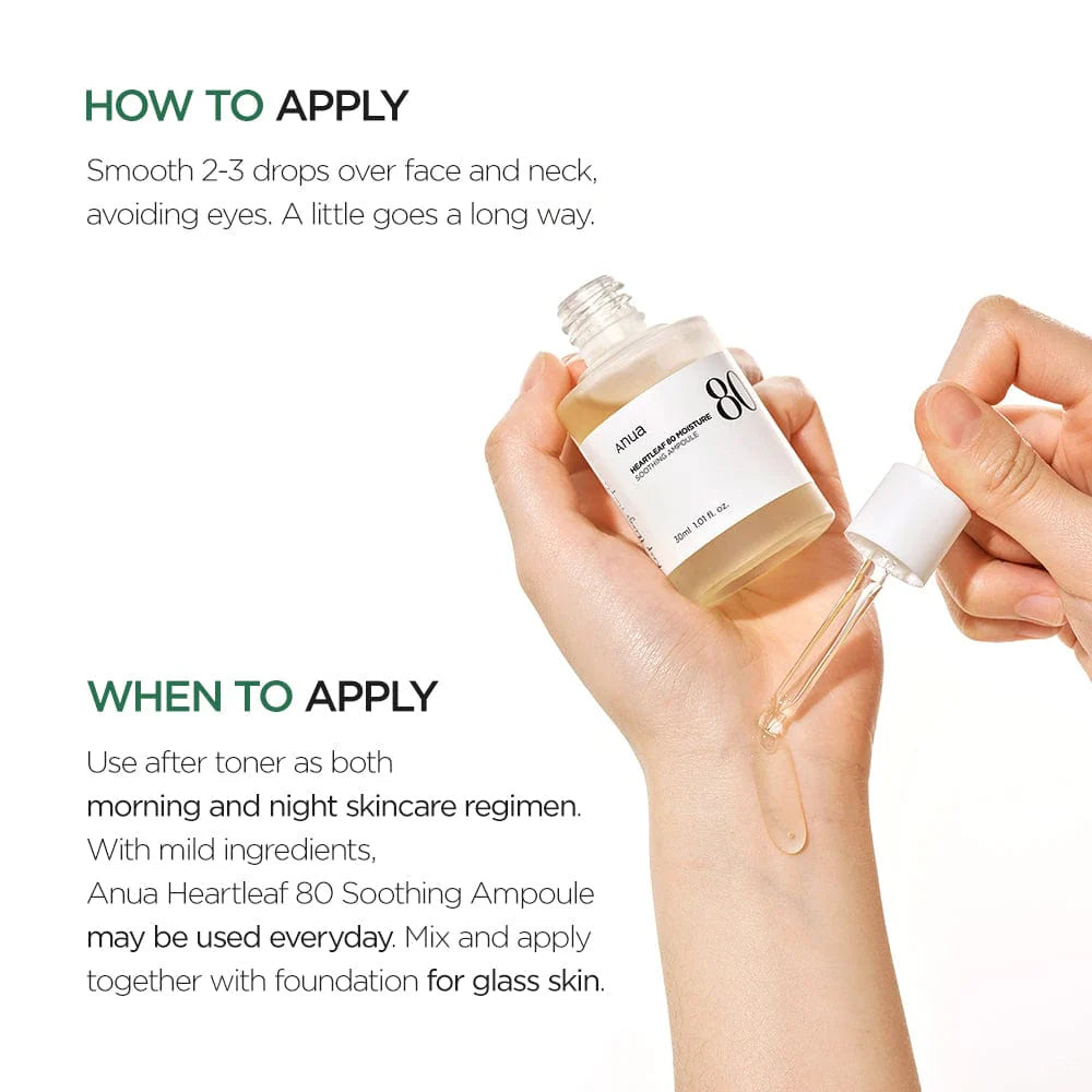 Heartleaf 80 Moisture Soothing Ampoule