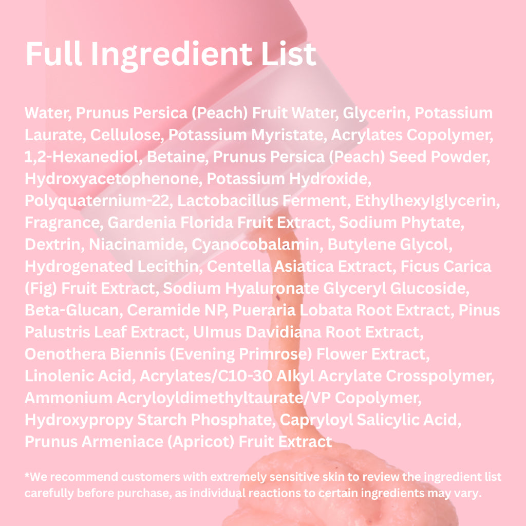 Peach Niacin Spread Cleansing Foam