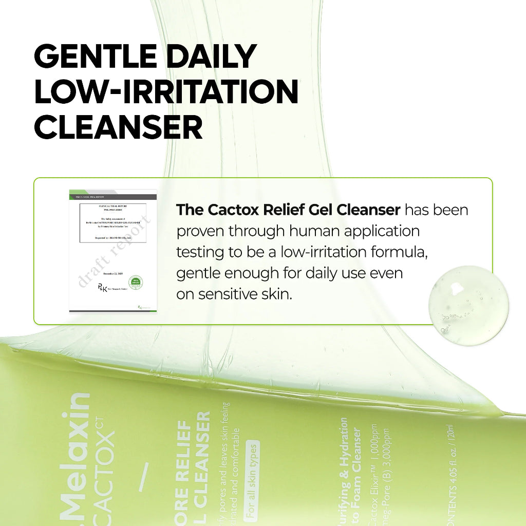 Cactox™ Pore Relief Gel Cleanser