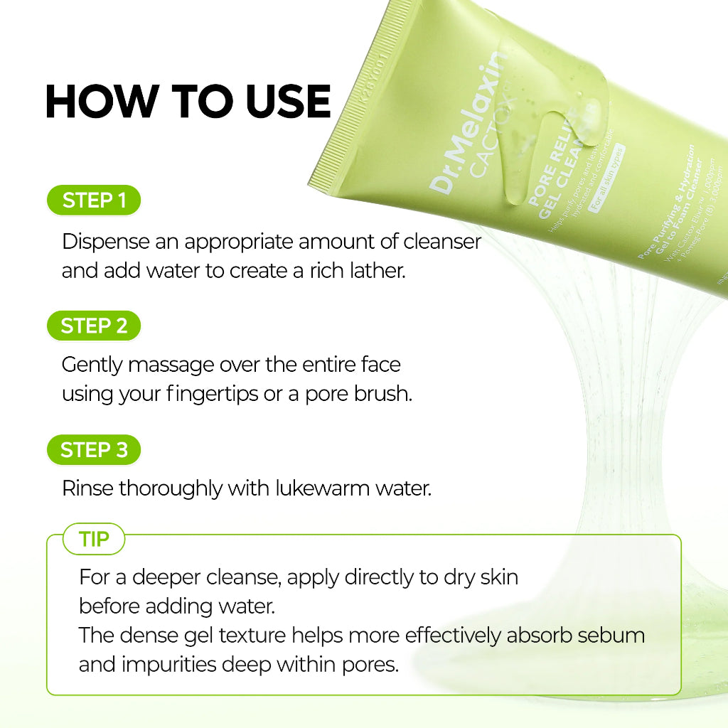 Cactox™ Pore Relief Gel Cleanser